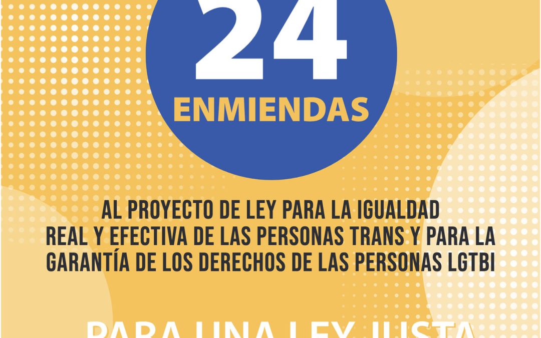 24 Enmiendas a la Ley Trans para una ley justa que no vulnere derechos