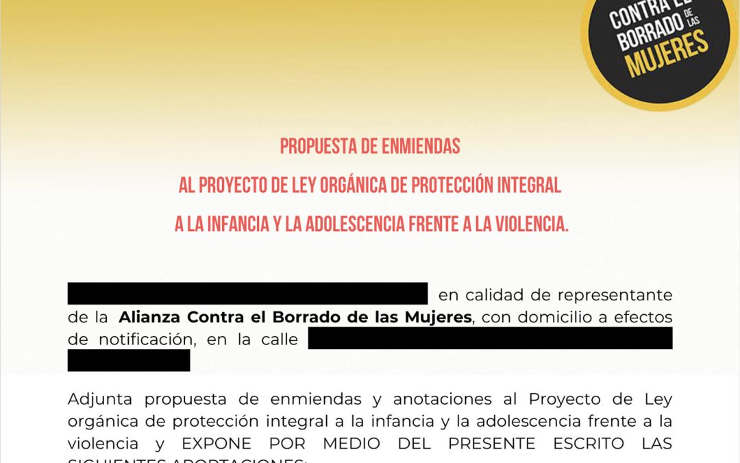 Propuesta de enmiendas a la Ley Rhodes (en lo referido a cuestiones transgenerista)