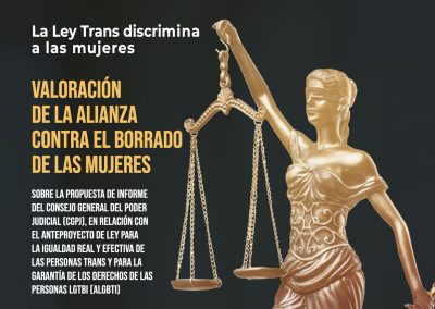 Valoración de la ACBM del informe del CGPJ, al Anteproyecto de ley Trans