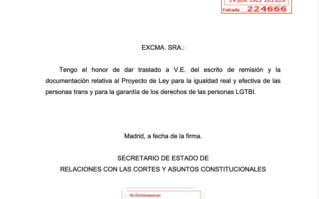Comunicado de prensa de la ACBM sobre el veto del PSOE a las comparecencias de expertas y expertos al debate previo a la aprobación de la Ley Trans