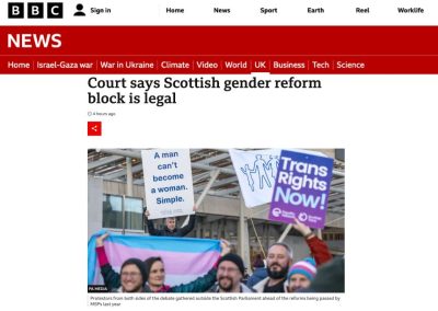Escocia. Nuevo golpe al proyecto de ley de autodeterminación del sexo