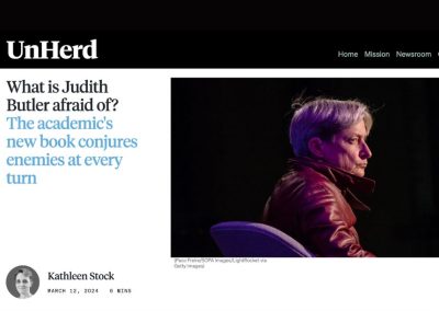 Kathleen Stock: ¿De qué tiene miedo Judith Butler?