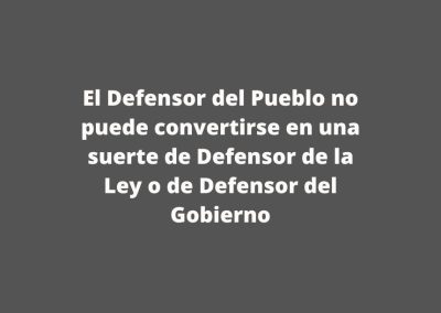 MÁS PREOCUPACIÓN Y MÁS DUDAS: RESUMEN DE LA REUNIÓN CON EL DEFENSOR DEL PUEBLO