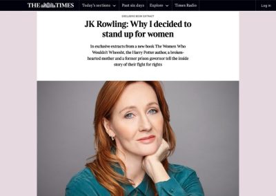 JK Rowling: por qué decidí defender a las mujeres