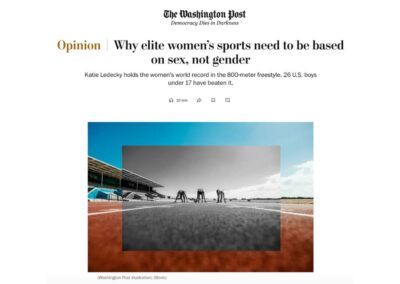 Por qué los deportes femeninos de élite [y de base] deben basarse en el sexo, no en el género