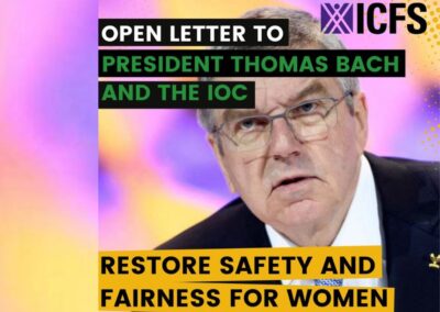 Carta abierta al presidente Thomas Bach y al Comité Ejecutivo del COI