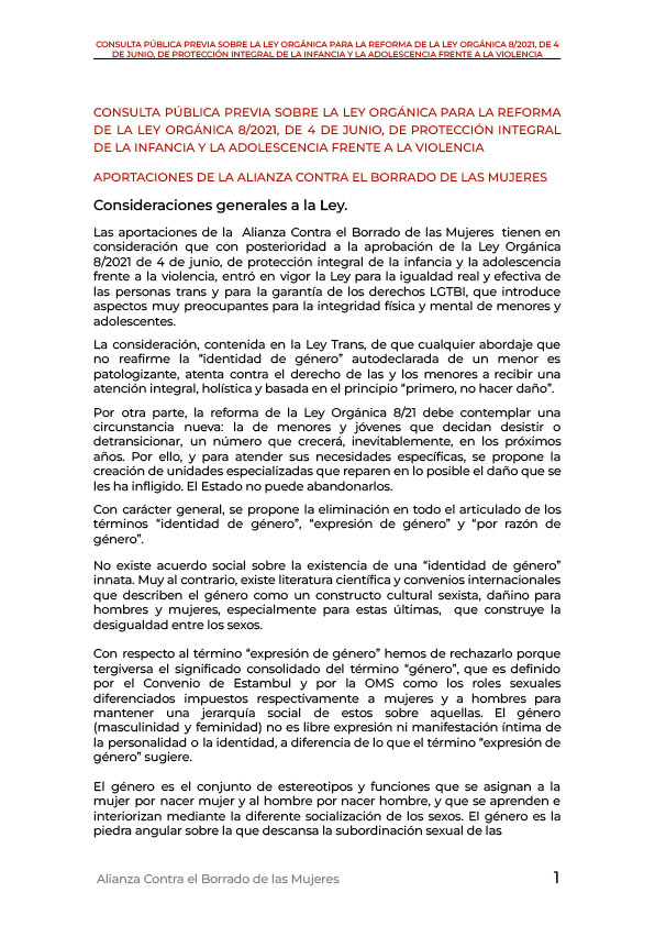 Contra el Borrado de las Mujeres