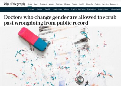 Reino Unido. Ocultismo oficial para los médicos transgénero