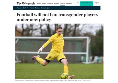 La Federación Inglesa de Fútbol autoriza la trampa trans