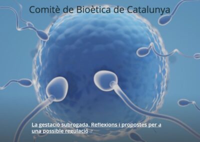 Denunciamos que el pronunciamiento del Comité de Bioética de Catalunya está viciado por intereses comerciales