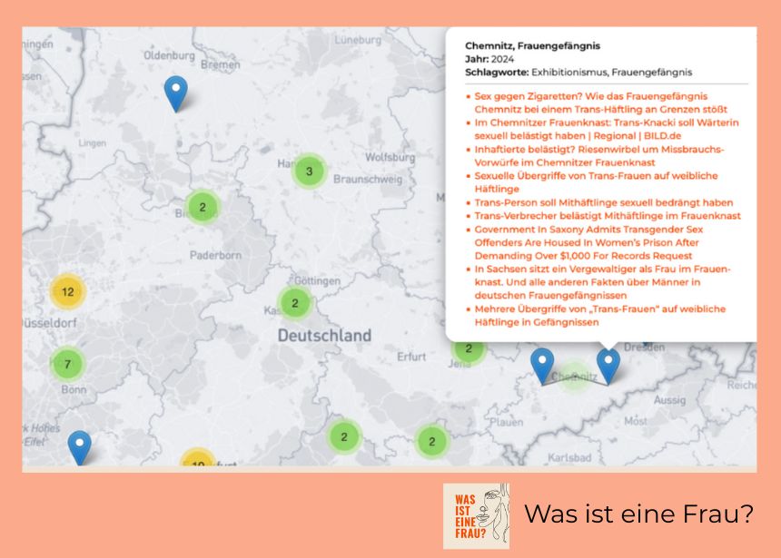 No son casos aislados. Mapa de la incidencia del transgenerismo sobre los derechos de las mujeres en Alemania