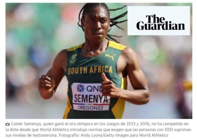 Demasiados hombres en el atletismo femenino