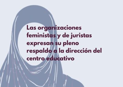 Asociaciones feministas apoyan a la dirección de un centro educativo de Logroño sobre el uso del velo en las aulas