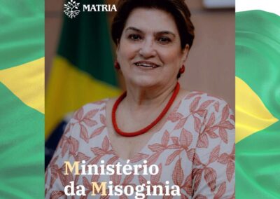 Brasil. La organización Matria denuncia la misoginia del Ministerio de las Mujeres
